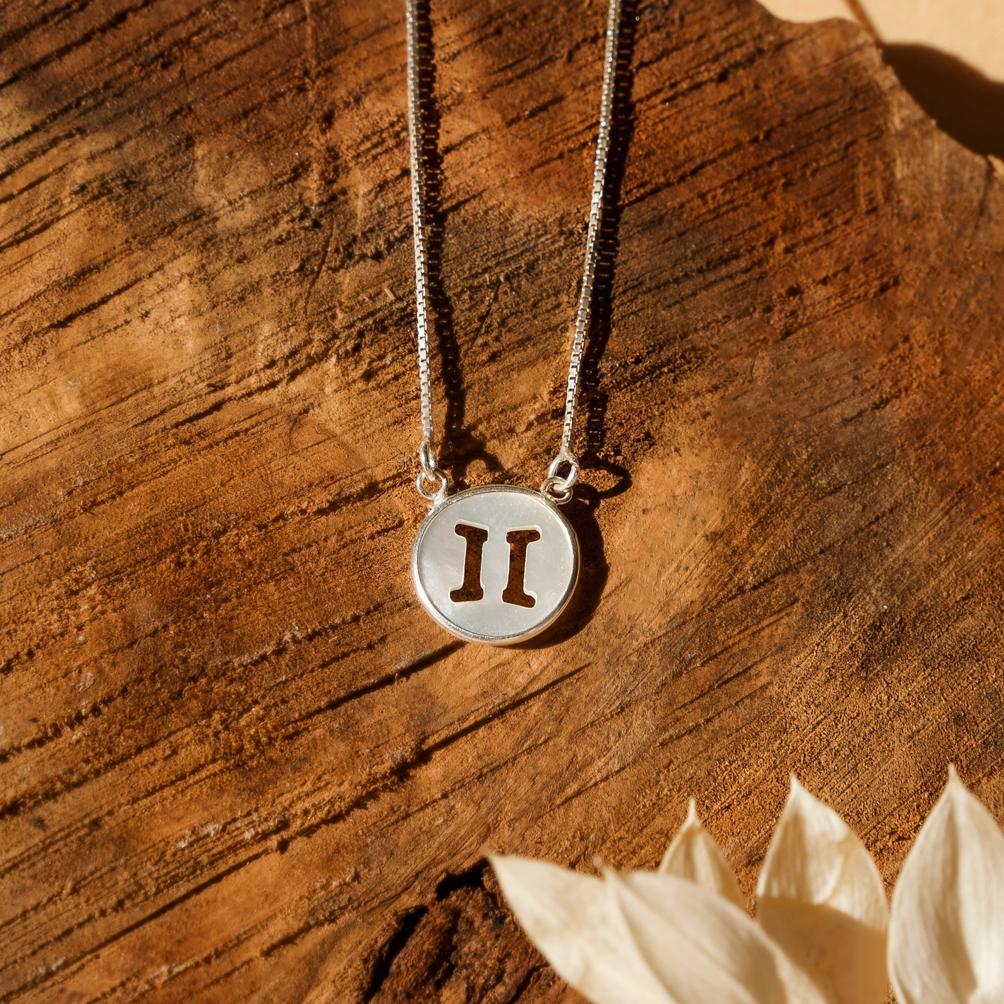 Sterrenbeeldketting van parelmoer