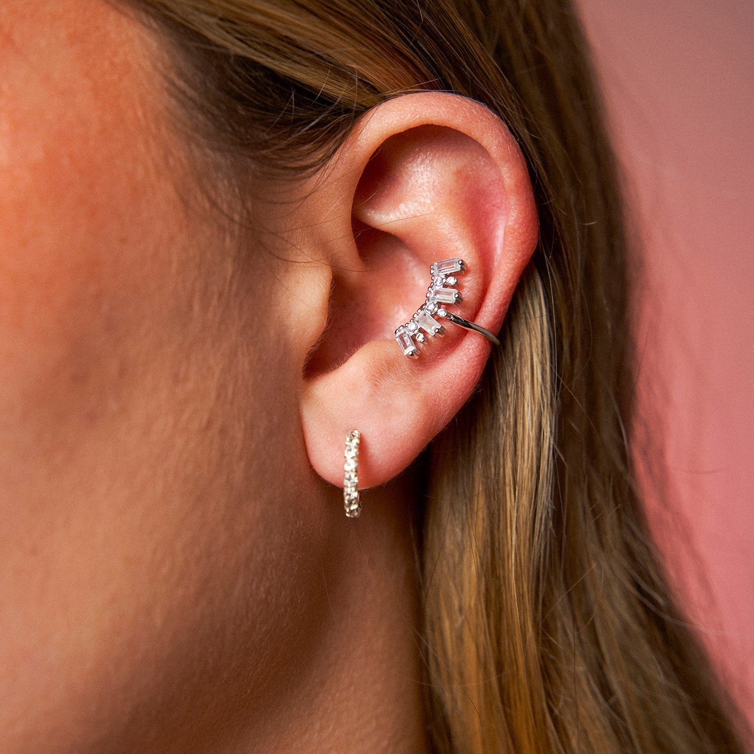 Doorlopende earcuff Shine On