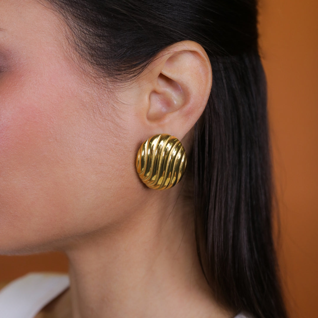 Oorbellen Golden Wave