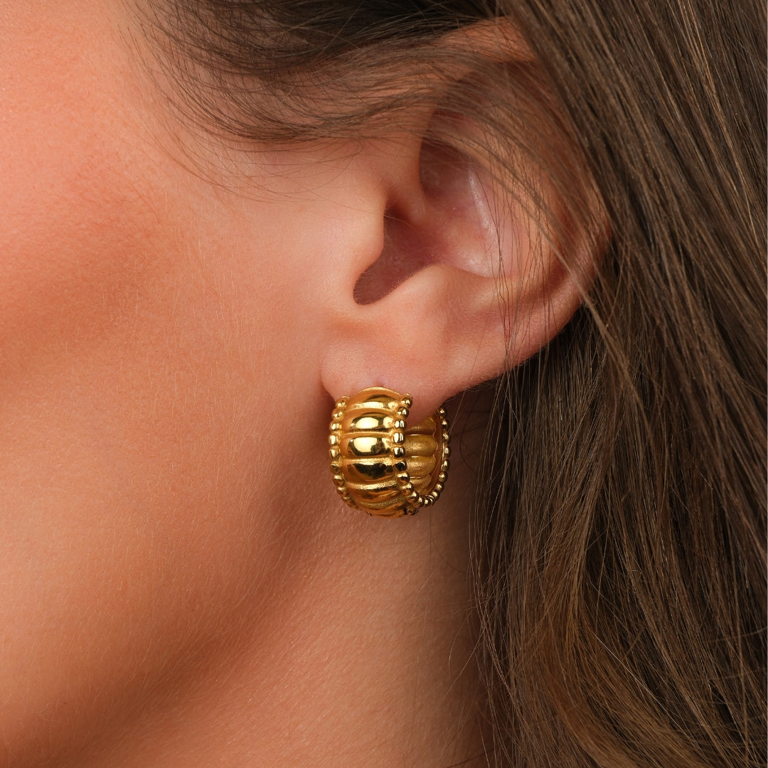 Oorringen met kroonmotief